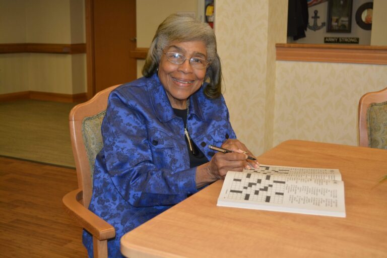 Memory Care Respite resident smiling