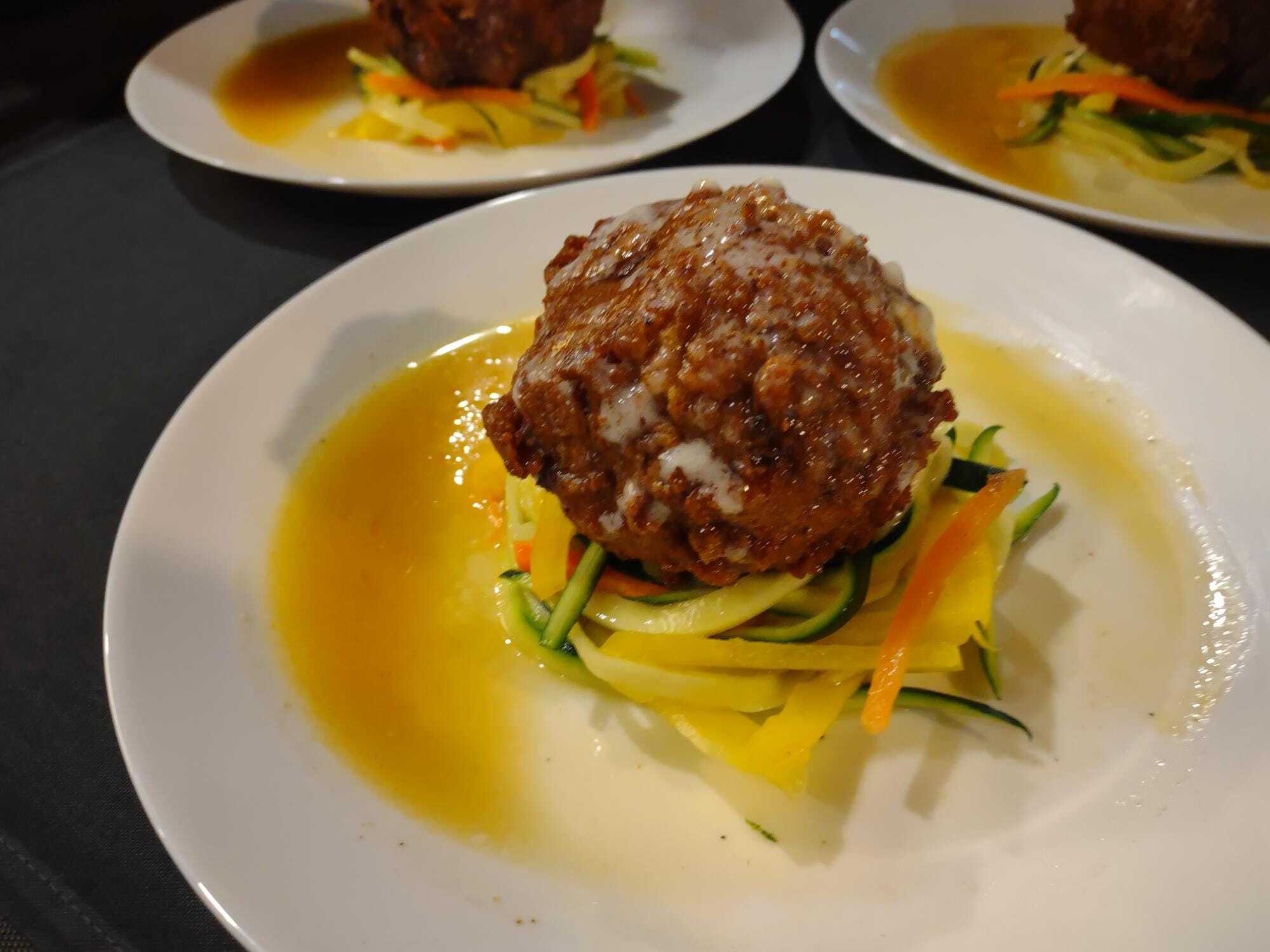 Maple Butter Glazed Eggo Scotch Eggs