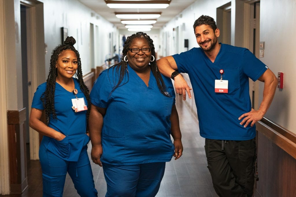 three registered nurses