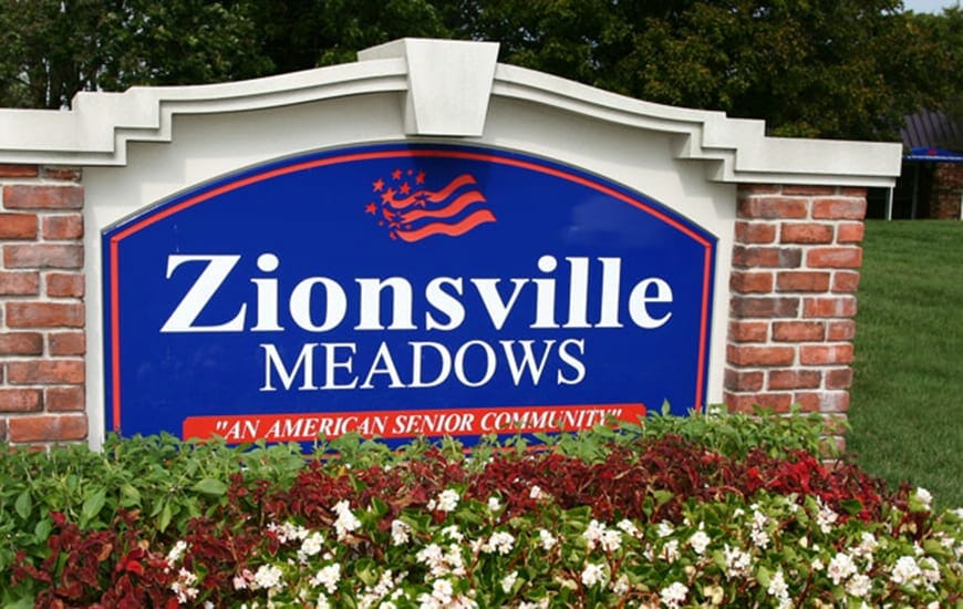 Zionsville Meadows sign